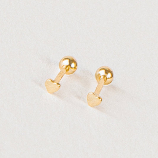Tiny Heart Studs