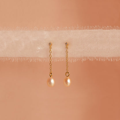 Isha Pink Pearl Earrings