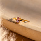 Blush Pink Emerald Ring