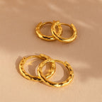 Mini Hammered Hoops Set