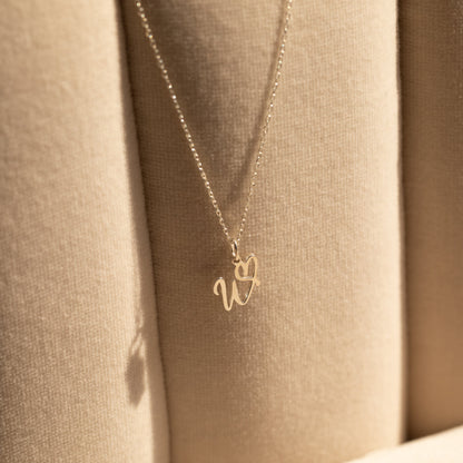 Initial Heart Necklace