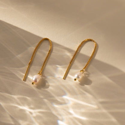 Pearl Threader Earrings