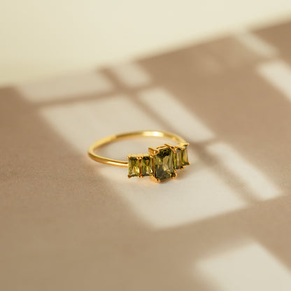 Art Deco Birthstone Ring