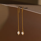 Pearl Threader Earrings