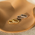Baguette Link Hoops