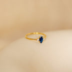 Pave Marquise Birthstone Ring