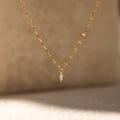 Dainty Marquise Pendant Necklace