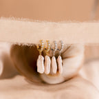 Baroque Pearl Pave Huggies