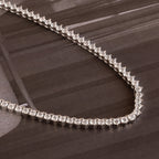 3 Prong Tennis Necklace