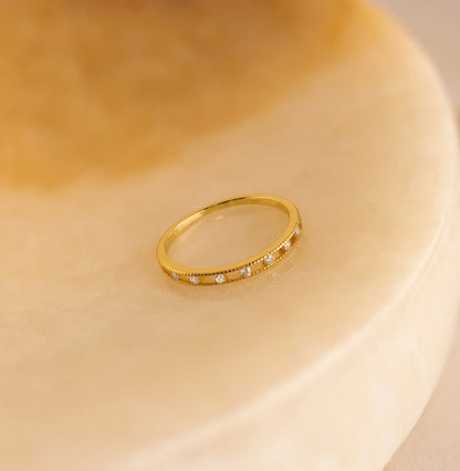 Diamond Station Ring