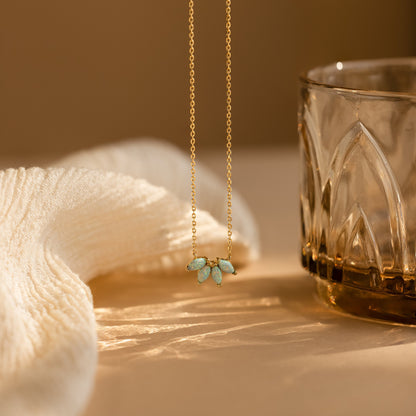 Turquoise Opal Marquise Necklace
