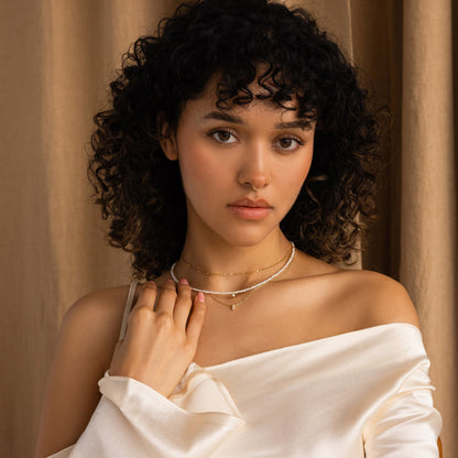 Pearl & Diamond Duo Necklace