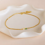 Multiple Baguette Birthstone Bracelet
