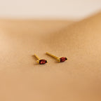 Marquise Birthstone Studs