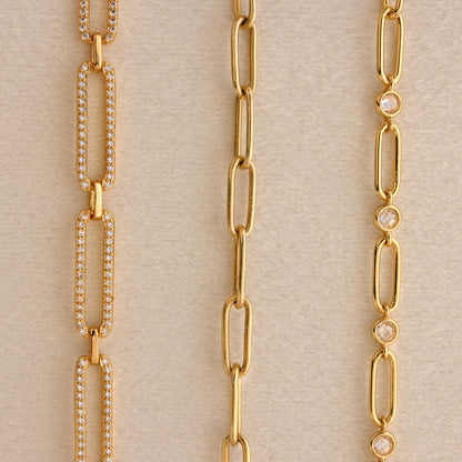 Pave Link Chain Necklace