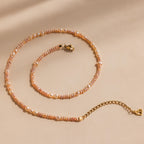 Blush Pearl Beaded Necklace