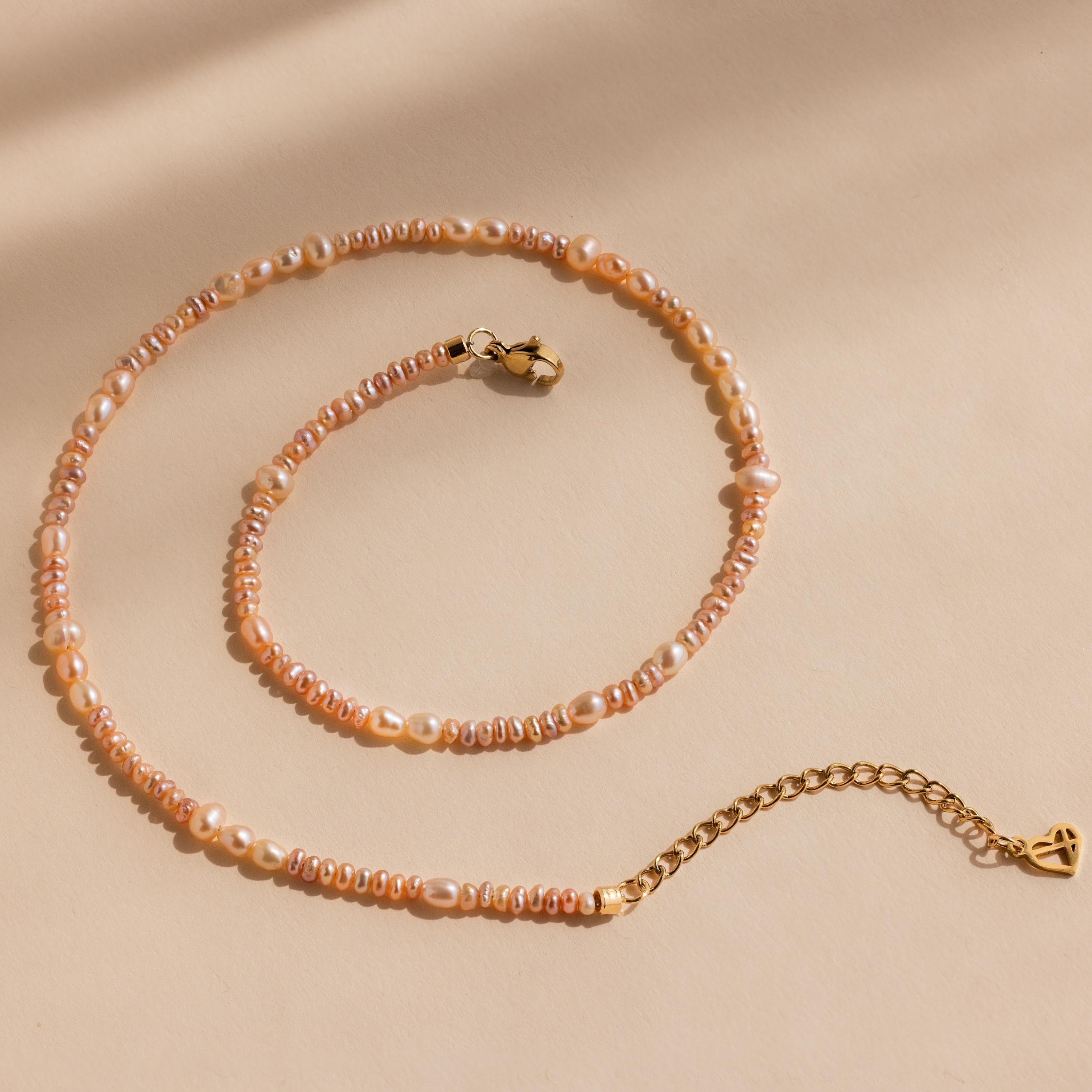 Blush Pearl Beaded Necklace
