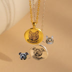 Pet Portrait Coin Necklace