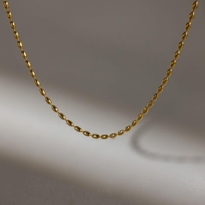 Oval Beaded Necklace