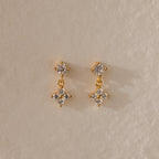 Ivy Flower Flat Back Studs