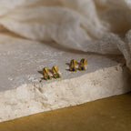 Geometric Birthstone Flat Back Studs