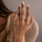 Pave Birthstone Drop Ring