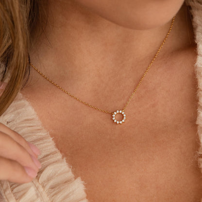 Diamond Sun Necklace