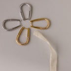 Bold Pave Oval Hoops