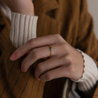 Toi et Moi Princess Birthstone Ring