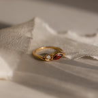 Toi et Moi Infinity Birthstone Ring