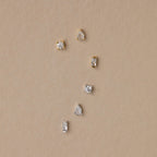 Mixed Diamond Flat Back Stud Set