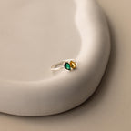 Toi et Moi Pear Birthstone Ring