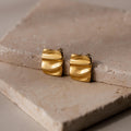Bold Square Wave Studs
