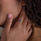 Toi et Moi Oval Birthstone Ring