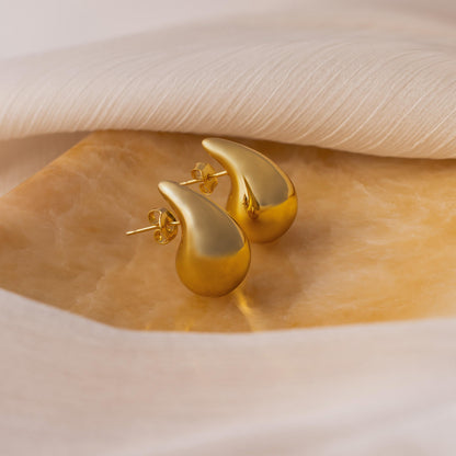 Chunky Tear Drop Studs