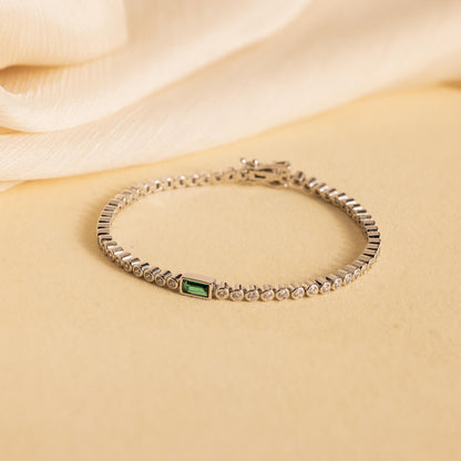 Emerald Baguette Tennis Bracelet