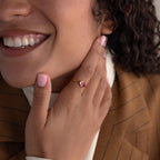 Toi et Moi Pear Birthstone Ring