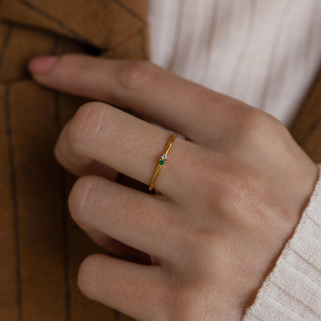 Mini Toi et Moi Birthstone Ring