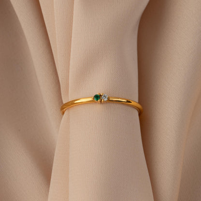 Mini Toi et Moi Birthstone Ring