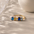 Toi et Moi Oval Birthstone Ring