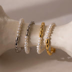 Duo Beaded Pearl Bracelet