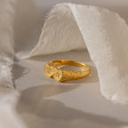 Duo Initial Heart Ring