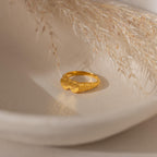 Duo Initial Heart Ring
