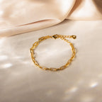 Pave Paperclip Chain Bracelet