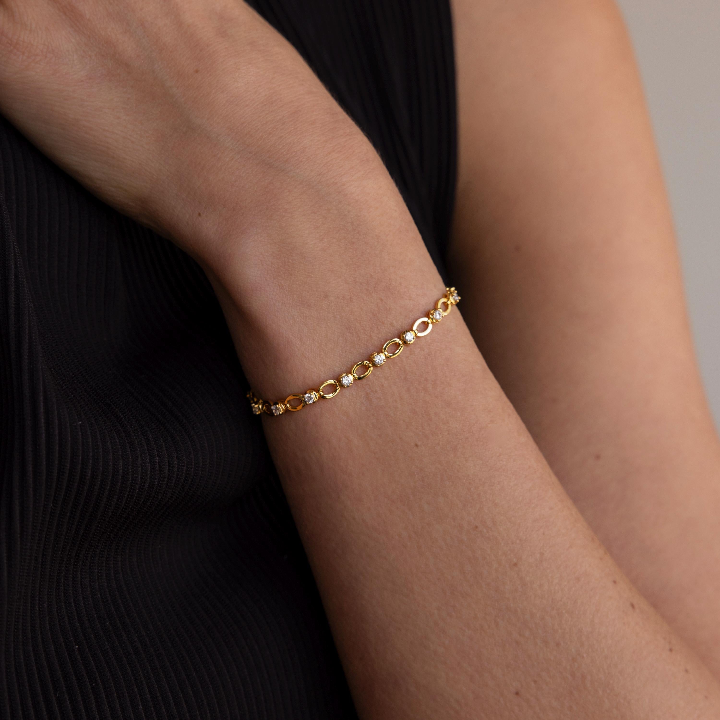 Diamond Chain Tennis Bracelet