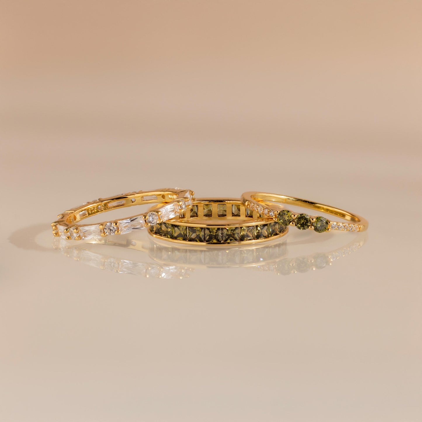 Peridot Rings Set