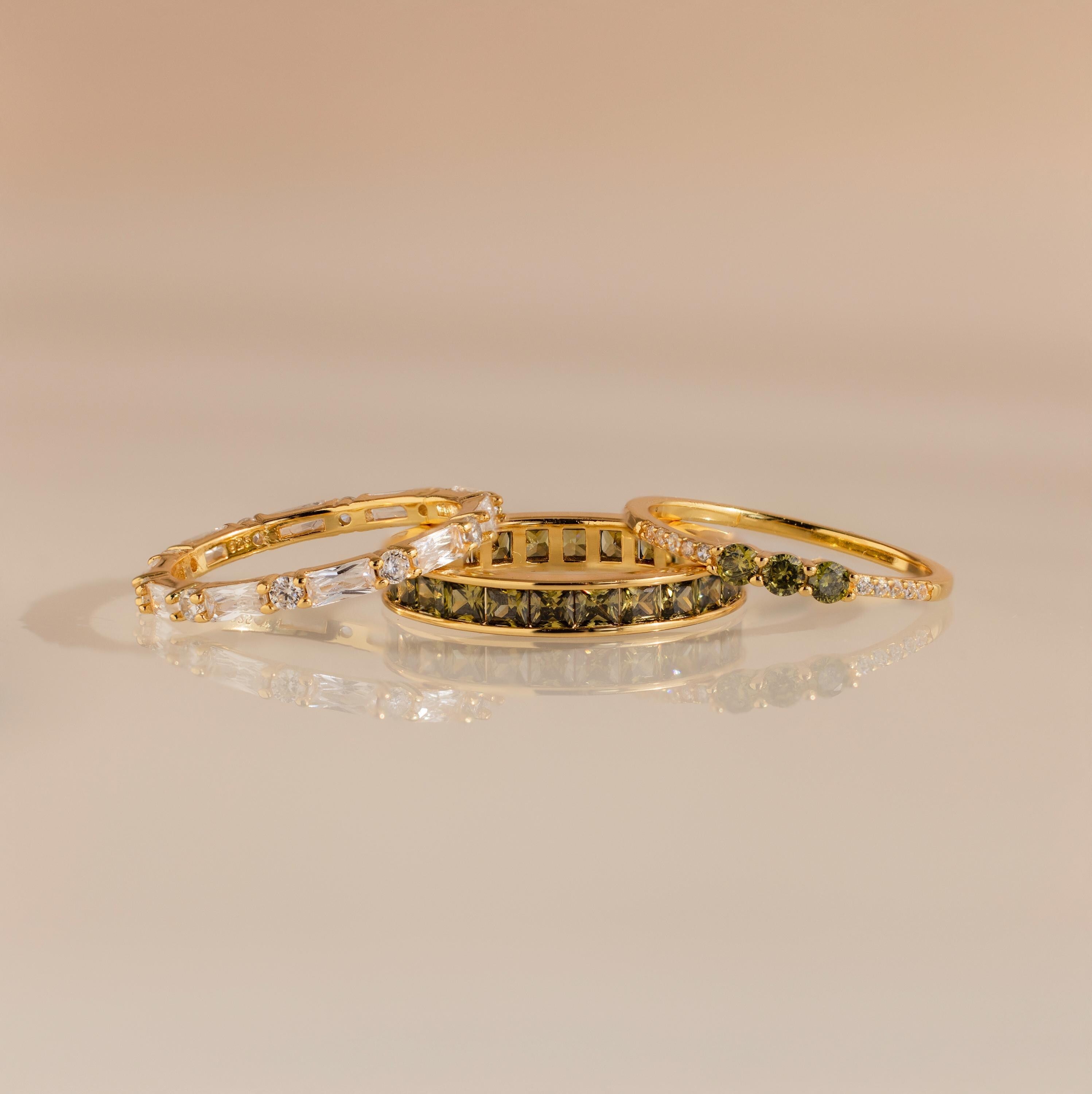 Peridot Rings Set