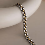 Mixed Metal Link Bracelet