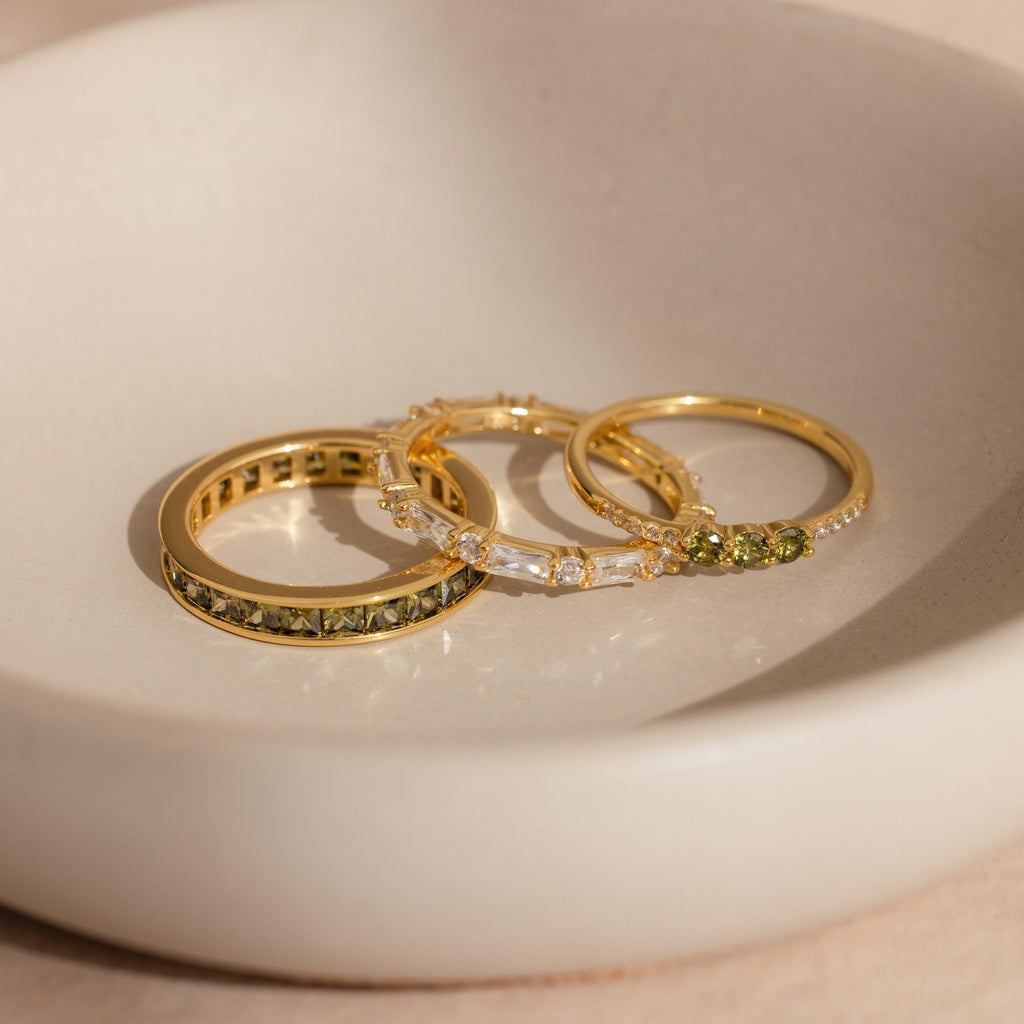 Peridot Rings Set