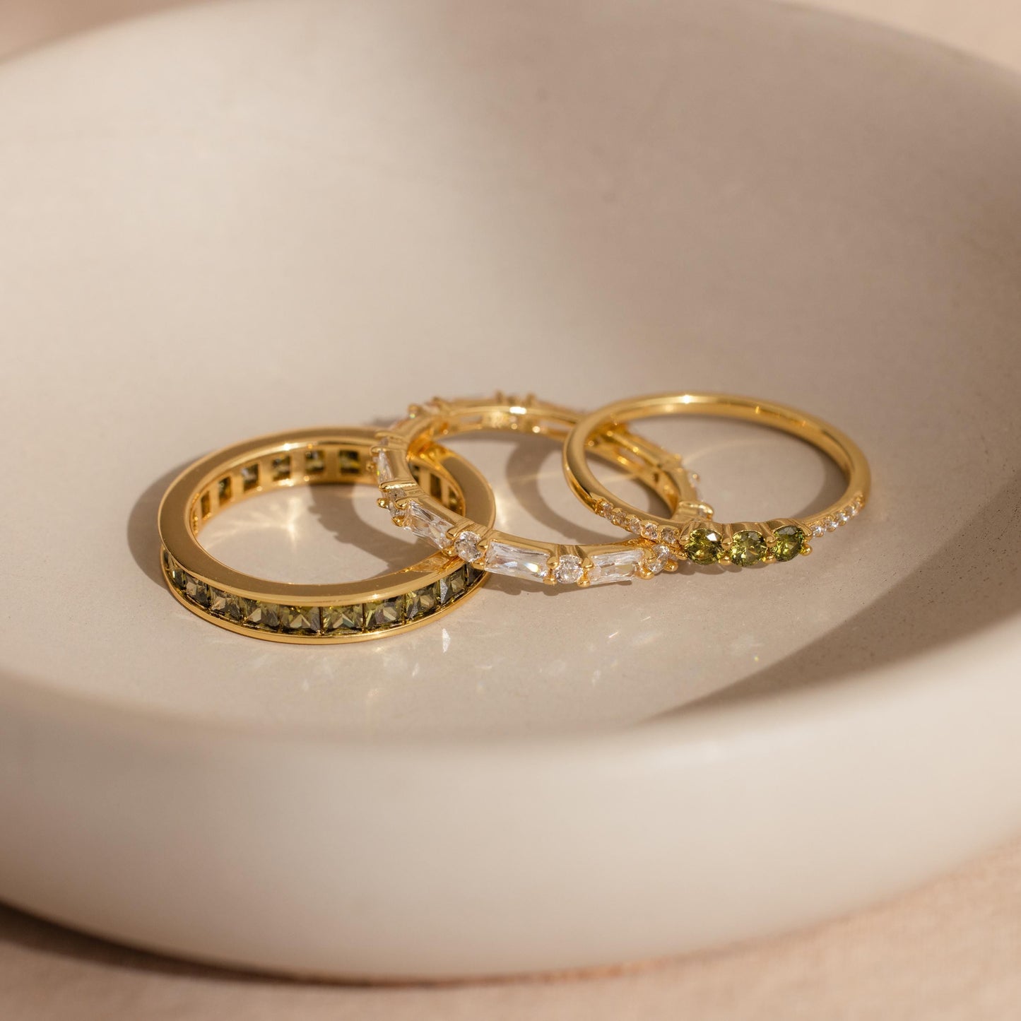 Peridot Rings Set